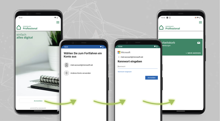 Authentifizierung von easysquare Professional Usern via Azure AD