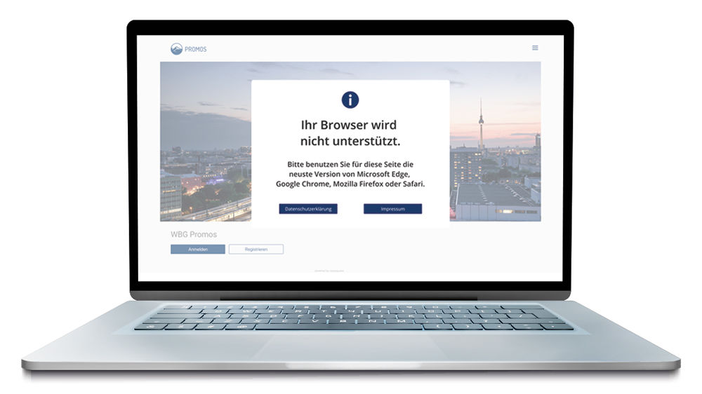 Internet Explorer wird in den easysquare WebApps ab januar 2021 nicht mehr unterstützt