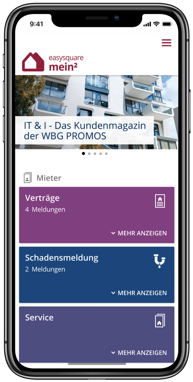 Digitale Kundenkommunikation mit der mein²-App von easysquare