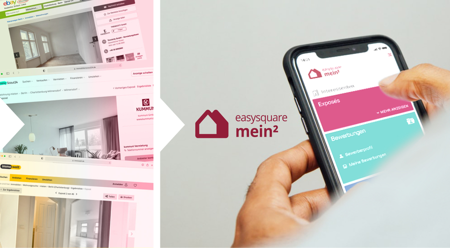 Wohnungsvermietung ohne SAP dank des neuen Moduls in der easysquare Verwalter-App