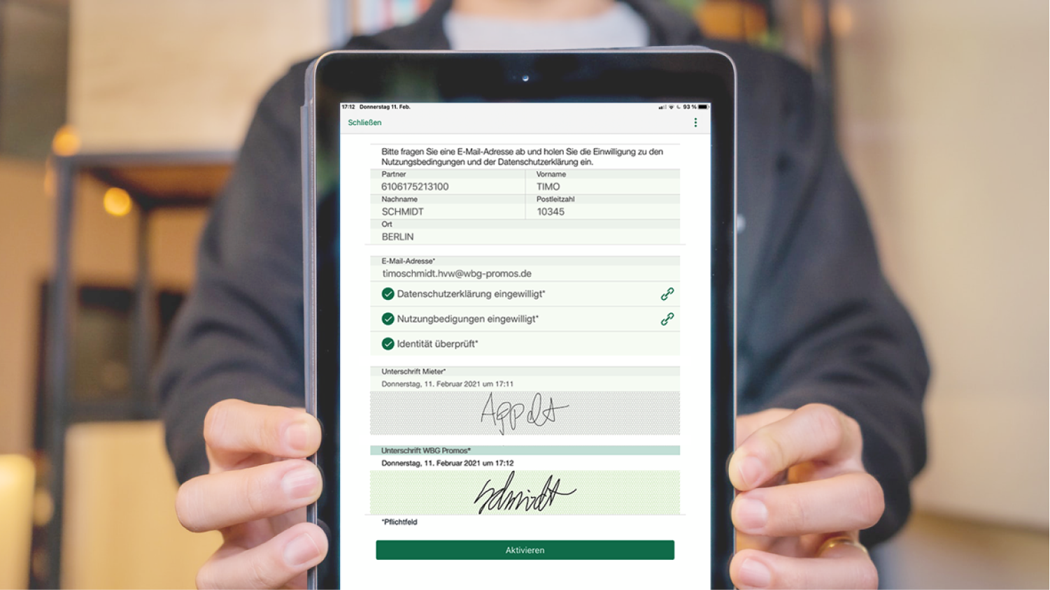 Mobile Freischaltung für alle Mieterservices über die Professional App von easysquare