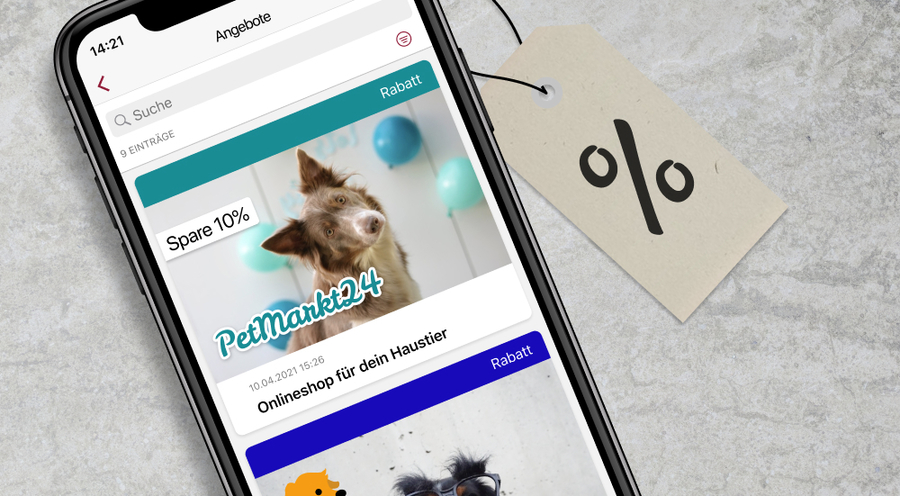 Gutschein- und Rabattaktionen im Marktplatz Ihrer easysquare App