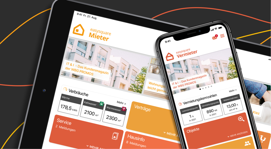 Vielseitige Widgets für die easy­square App Familie