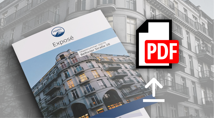 Alternative PDF Version eines Angebots oder Exposés in der easy­square Vermieter-App