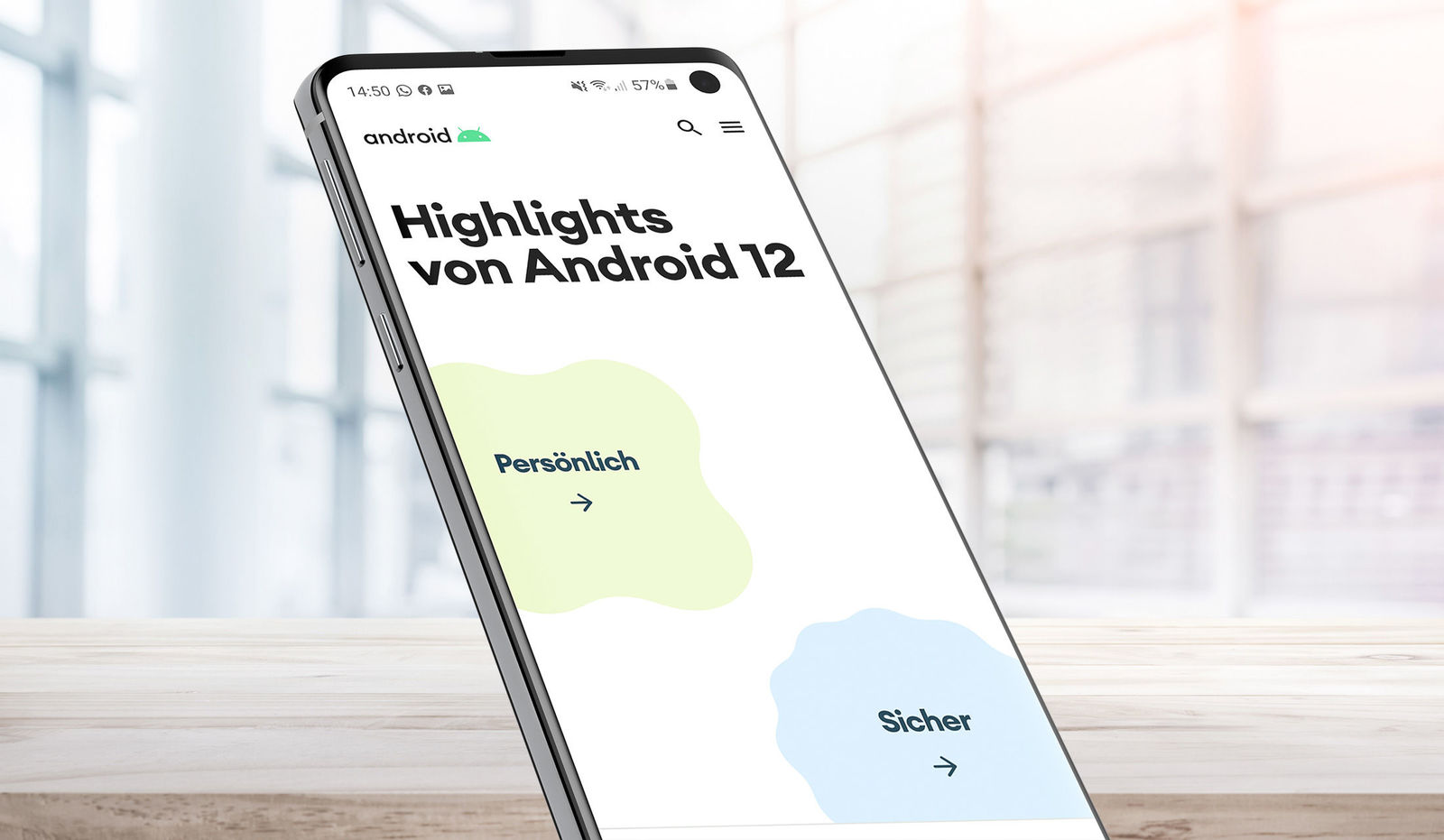 easysquare Apps unter Google Betriebssystem Android 12