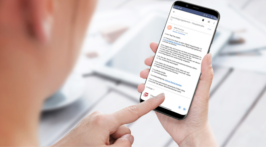 Bereitstellung von Dokumenten zur Vorbereitung von Besichtigungen in der easysquare Interessenten-App