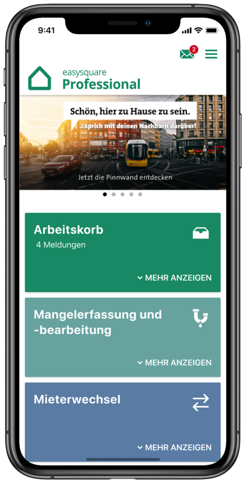 easysquare Professional für das iPhone