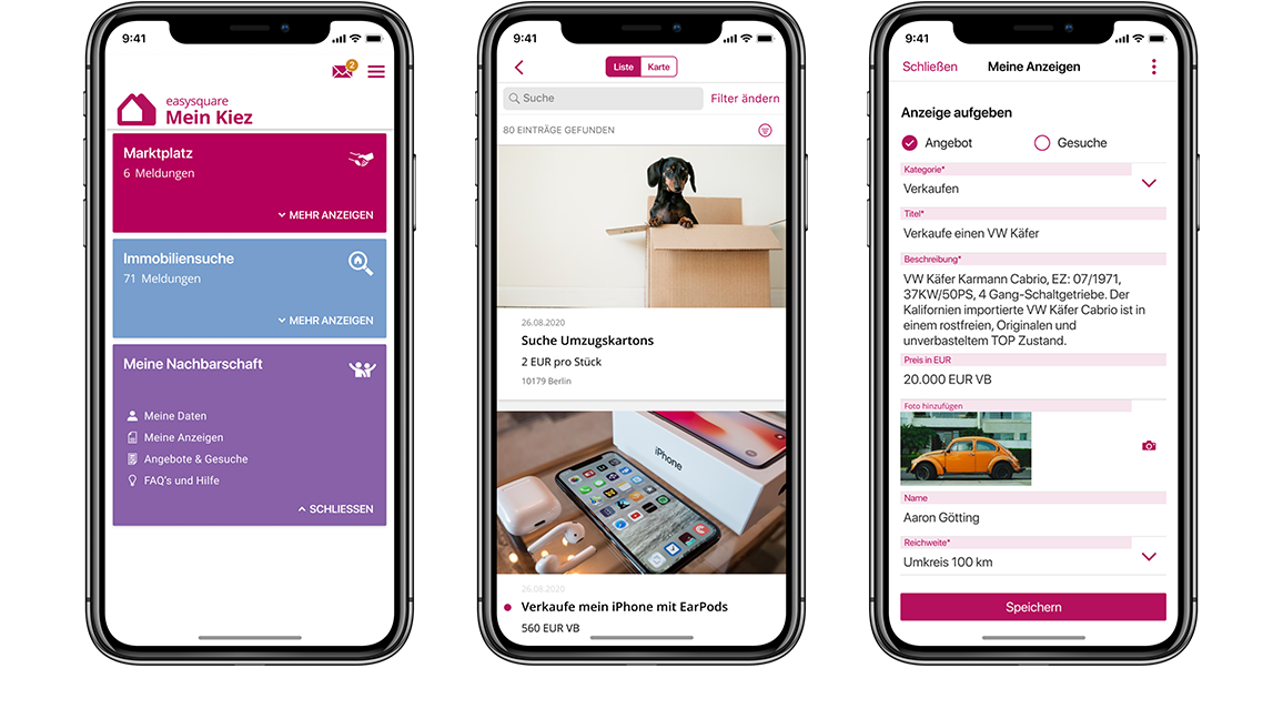 Nachbarschafts App - Quartiersmanagement für Wohnungsunternehmen